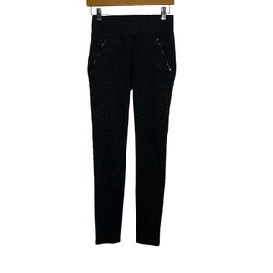 Ann Taylor Dark Grey Pull On Side Zip Office Legging Size XST